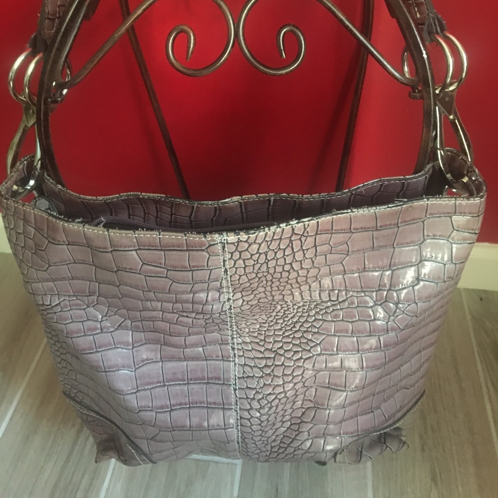 Purse Bucket Style Zipper Reinforced clamps